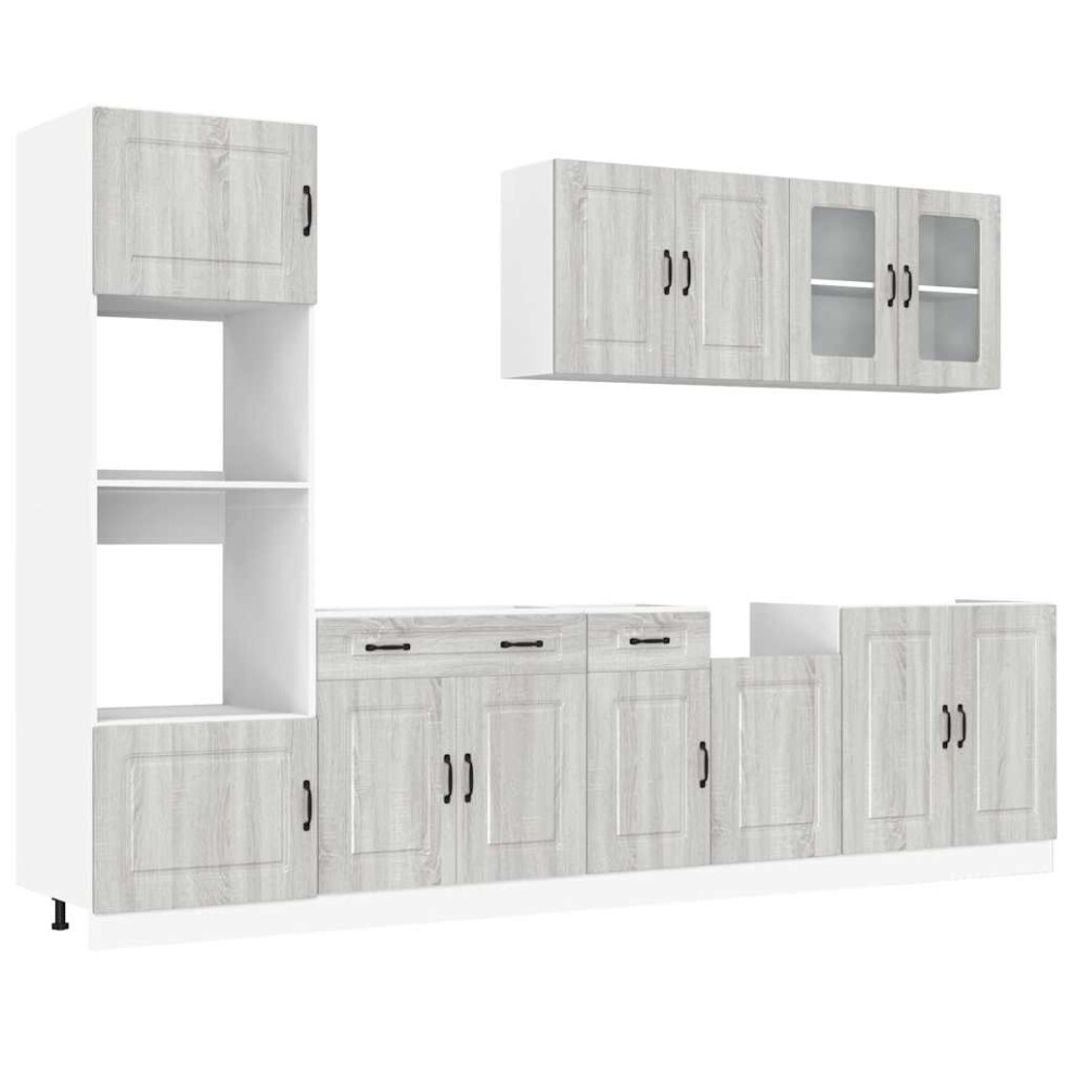 Vidaxl (Grey Sonoma) 7 Piece Kitchen Cabinet Set Kalmar Grey Sonoma Engineered Wood