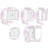 VidaXL (white) vidaXL Kitchen Cabinet Set Highboard Cabinet Storage Cupboard Engineered Wood 10