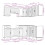 VidaXL (gloss white) vidaXL Kitchen Cabinet Set Highboard Cabinet Storage Cupboard Engineered Wood 4