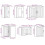 VidaXL (white) vidaXL Kitchen Cabinet Set Highboard Cabinet Storage Cupboard Engineered Wood 11