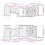 VidaXL (white) vidaXL Kitchen Cabinet Set Highboard Cabinet Storage Cupboard Engineered Wood 8