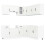 VidaXL (gloss white) vidaXL Kitchen Cabinet Set Highboard Cabinet Storage Cupboard Engineered Wood 1