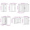 VidaXL (gloss white) vidaXL Kitchen Cabinet Set Highboard Cabinet Storage Cupboard Engineered Wood 11