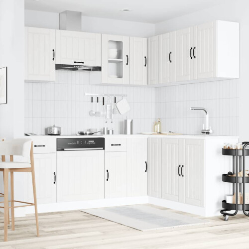 VidaXL (white) vidaXL Kitchen Cabinet Set Highboard Cabinet Storage Cupboard Engineered Wood 2