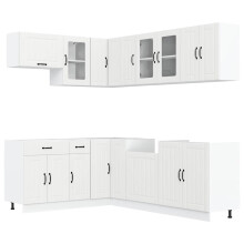 (white) vidaXL Kitchen Cabinet Set 11 Piece Cupboard Storage Cabinet Engineered Wood