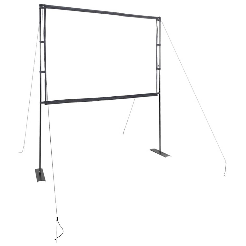 Vidaxl (90'' (4:3)) Projection Screen With Stands Home Theater Presentation Screen 4:3