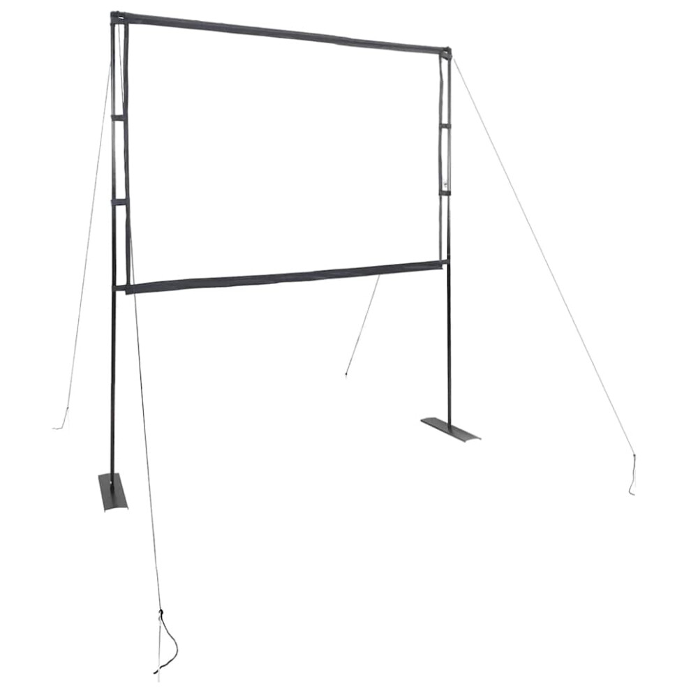 Vidaxl (100'' (4:3)) Projection Screen With Stands Home Theater Presentation Screen 4:3
