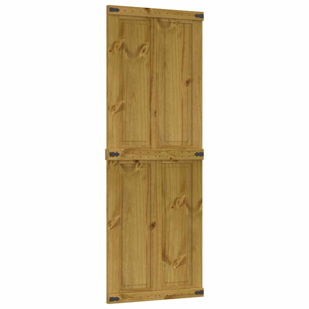 (70 x 210 cm) vidaXL Barn Door Hanging Sliding Door Bedroom Barn Door CORONA Solid Wood Pine