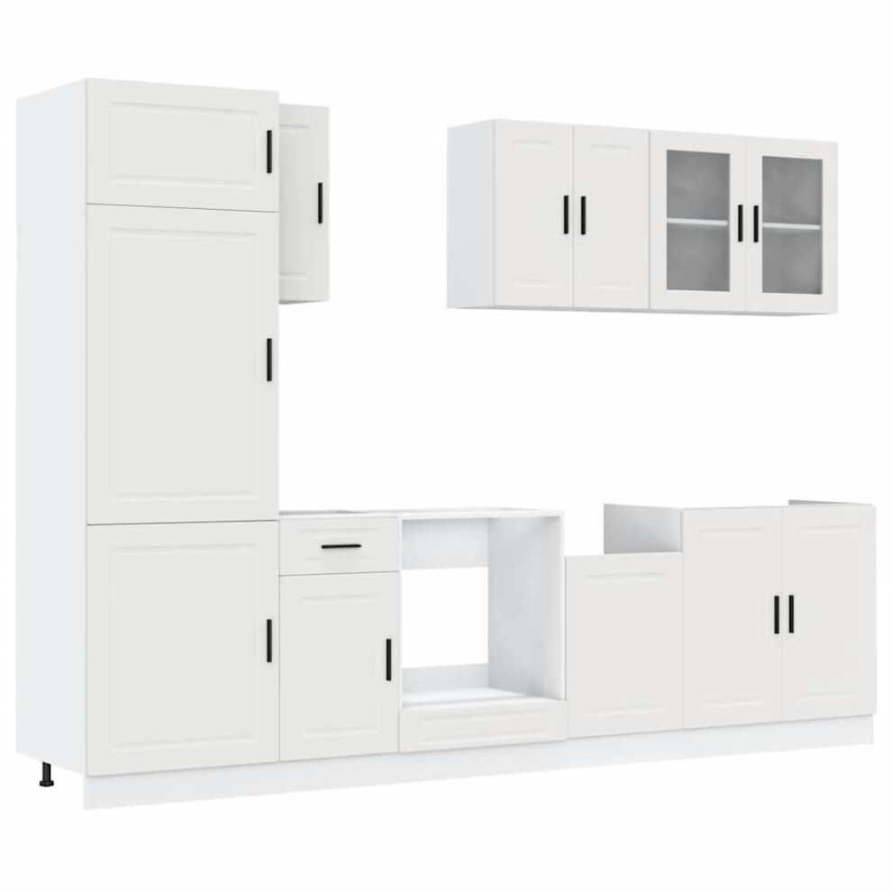vidaXL - Kitchen Cabinet Set - 8 Piece - White - Image 2