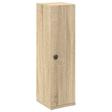 (sonoma oak) vidaXL Bathroom Cabinet with Roll Holder Concrete Grey 20.5x22x72 cm