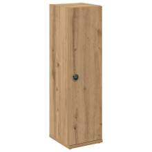 (artisan oak) vidaXL Bathroom Cabinet with Roll Holder Concrete Grey 20.5x22x72 cm