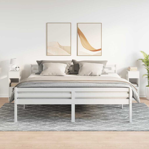 VidaXL (white, 2 pcs) vidaXL Bedside Cabinets with Drawer Nightstand Bed Side Table Side Cabinet 2