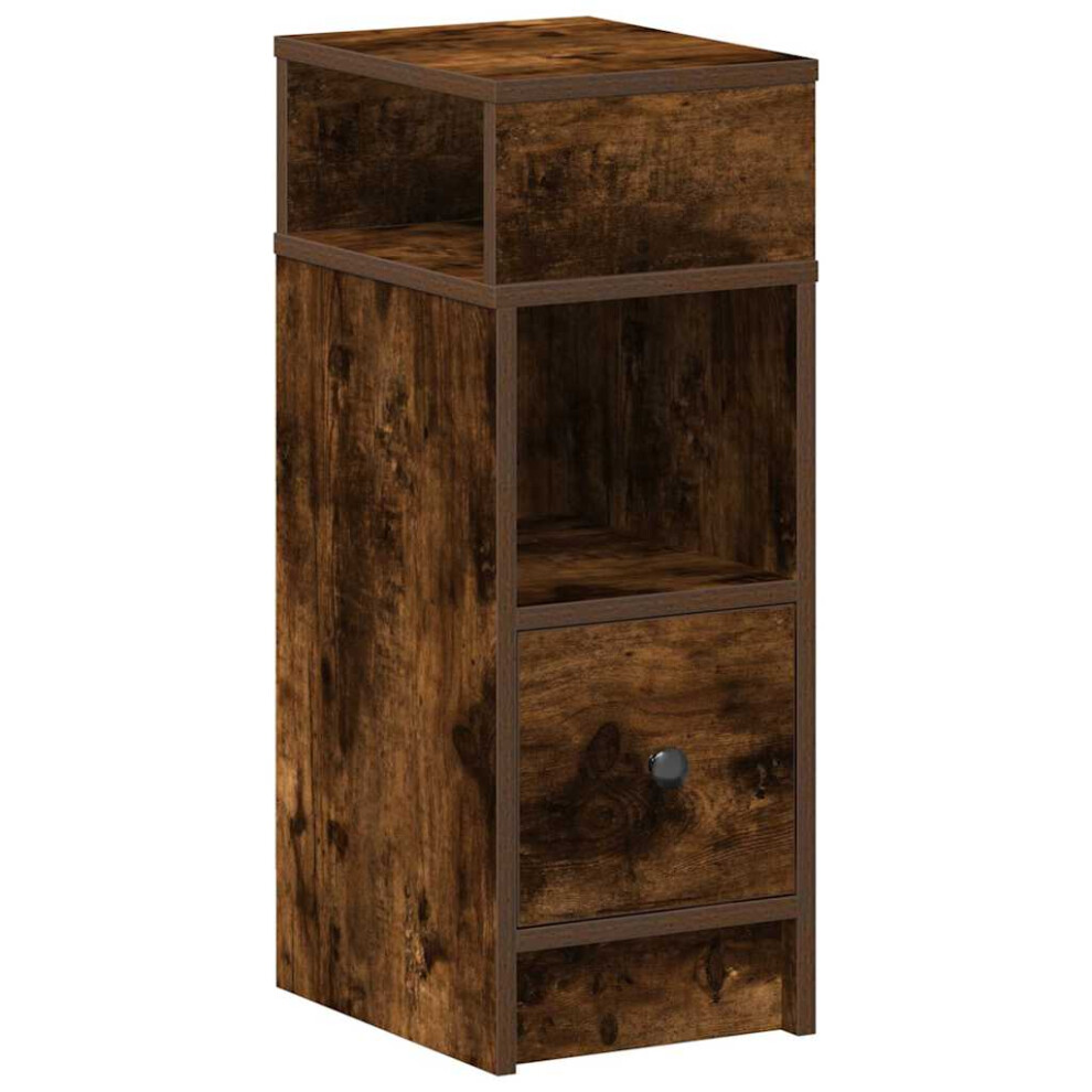 Vidaxl (Smoked Oak, 1 Pcs) Bedside Cabinets With Drawer Nightstand Bed Side Table Side Cabinet