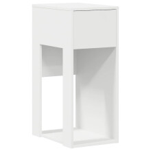 (white) vidaXL Computer Tower Stand with Drawer Old Wood 30x44x74 cm pc tower stand