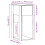 VidaXL vidaXL Computerschrank mit Schublade Räuchereiche 30x44x74 cm 4