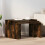 VidaXL (smoked oak) vidaXL Nesting Tables Hallway End Table Coffee Table 3 pcs Engineered Wood 3