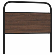 (brown oak, 90 cm) vidaXL Headboard Bed Header Bedroom Bed Headboard Steel and Engineered Wood