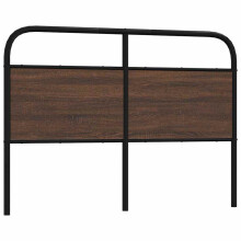 (brown oak, 140 cm) vidaXL Headboard Bed Header Bedroom Bed Headboard Steel and Engineered Wood