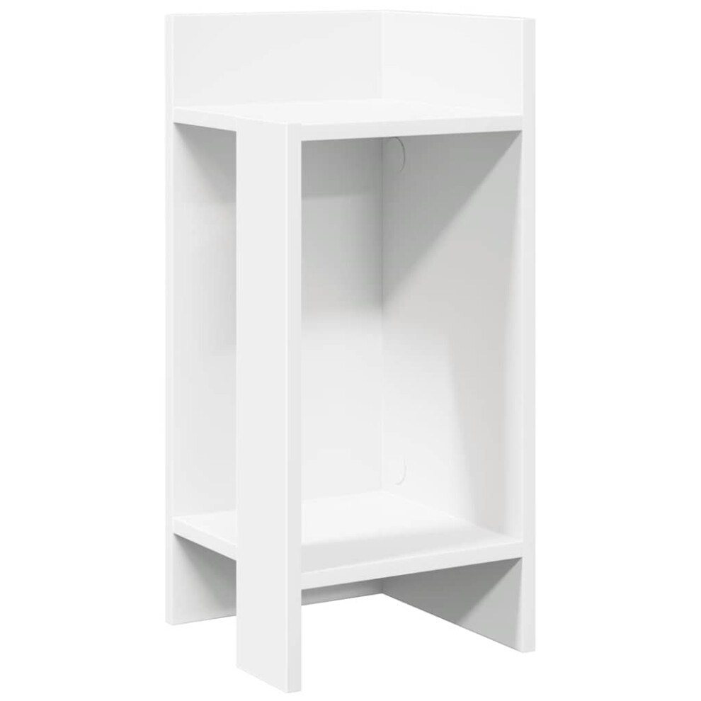 Vidaxl (White, 1 Pcs) Side Tables With Shelf Hallway Tea End Table Centre Accent Sofa Table