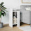 VidaXL (white, 1 pcs) vidaXL Side Tables with Shelf Hallway Tea End Table Centre Accent Sofa Table 3