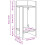 VidaXL (white, 1 pcs) vidaXL Side Tables with Shelf Hallway Tea End Table Centre Accent Sofa Table 9