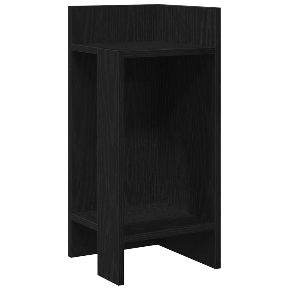 (black, 1 pcs) vidaXL Side Tables with Shelf Hallway Tea End Table Centre Accent Sofa Table