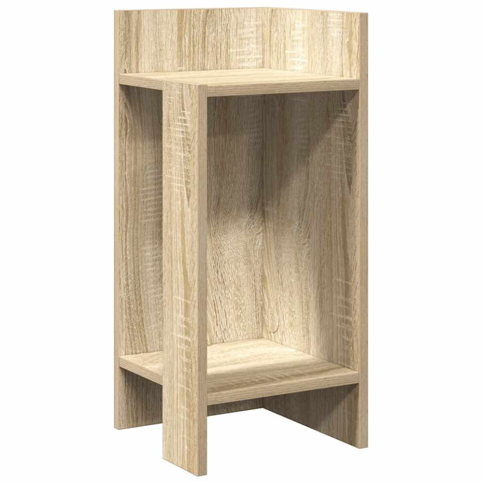 Vidaxl (Sonoma Oak, 1 Pcs) Side Tables With Shelf Hallway Tea End Table Centre Accent Sofa Table