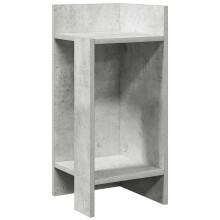 vidaXL Beistelltisch mit Ablage Betongrau 25,5x27x60 cm