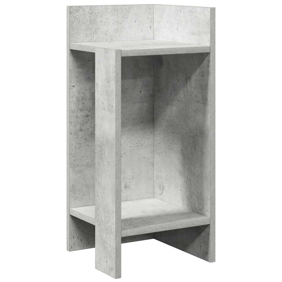 Vidaxl (Concrete Grey, 1 Pcs) Side Tables With Shelf Hallway Tea End Table Centre Accent Sofa Table