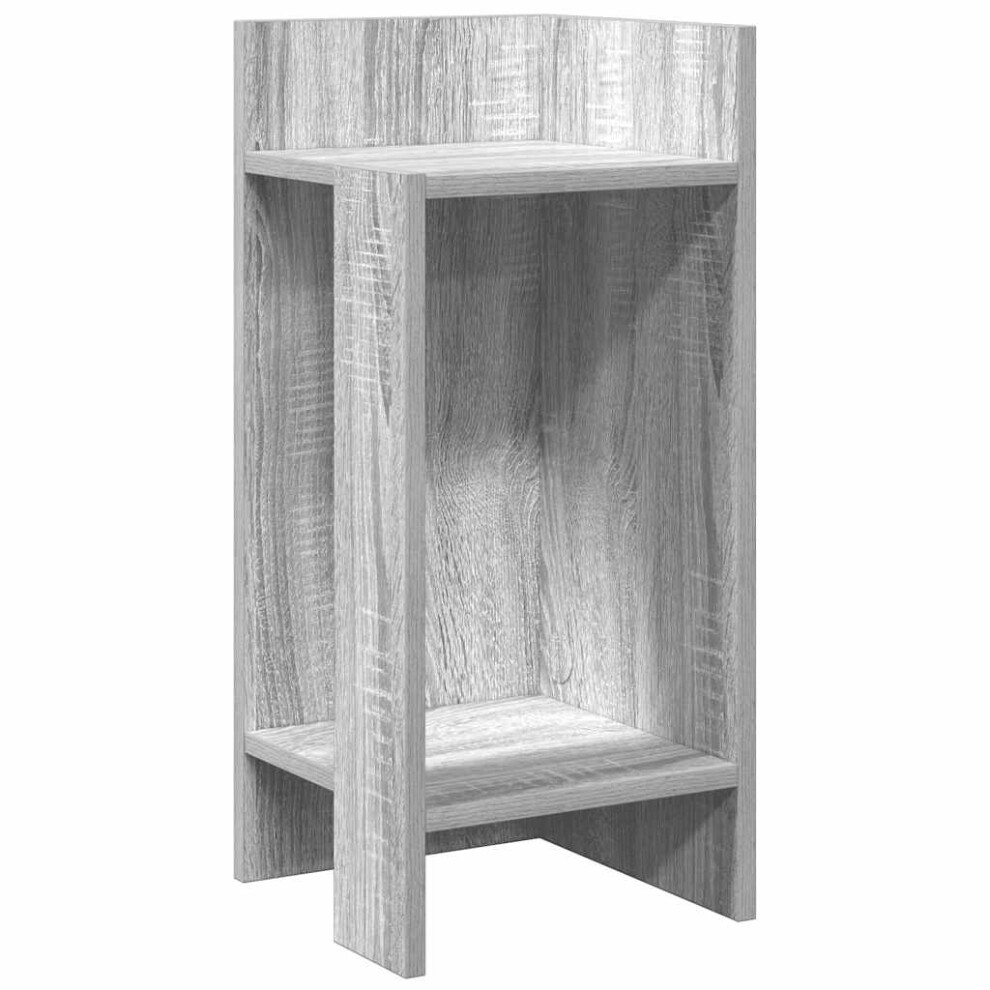 Vidaxl (Grey Sonoma, 1 Pcs) Side Tables With Shelf Hallway Tea End Table Centre Accent Sofa Table