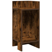 (smoked oak, 1 pcs) vidaXL Side Tables with Shelf Hallway Tea End Table Centre Accent Sofa Table