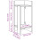VidaXL (black, 2 pcs) vidaXL Side Tables with Shelf Hallway Tea End Table Centre Accent Sofa Table 4