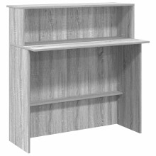(grey sonoma) vidaXL Reception Desk Concrete Grey 100x50x103.5 cm Engineered Wood