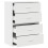 VidaXL (white, 2 pcs) vidaXL Cabinets with 2 Drawers Cupboard Sideboard Highboard Engineered Wood 5