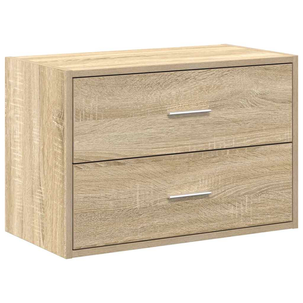 (sonoma oak, 1 pcs) vidaXL Cabinets With 2 Drawers Cupboard Sideboard Highboard Engineered Wood