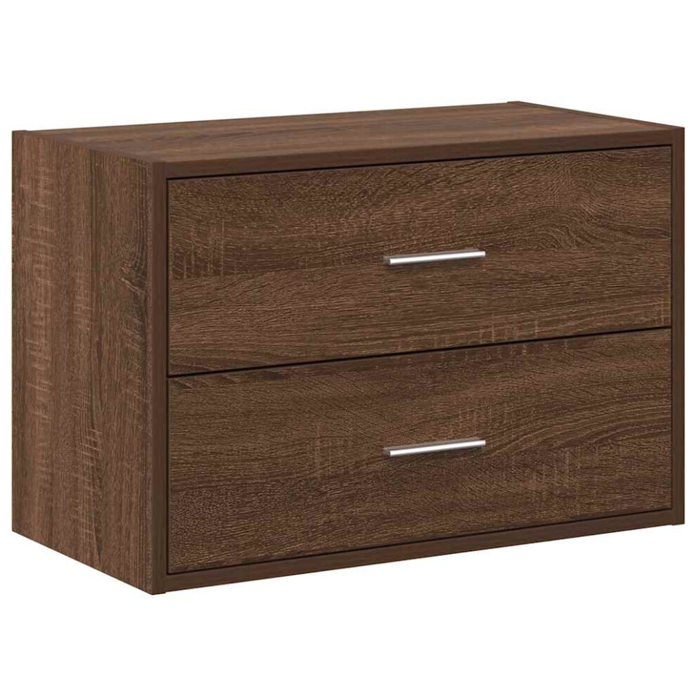 (brown oak, 1 pcs) vidaXL Cabinets with 2 Drawers Cupboard Sideboard Highboard Engineered Wood