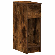 (smoked oak, 1 pcs) vidaXL Bedside Cabinets with Drawer 2 pcs Smoked Oak 20x36x60 cm bedside table
