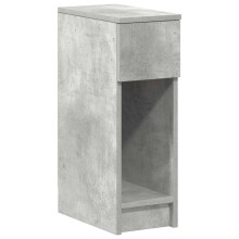 (concrete grey, 1 pcs) vidaXL Bedside Cabinets with Drawer 2 pcs Smoked Oak 20x36x60 cm bedside table