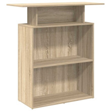 (sonoma oak) vidaXL Reception Desk Salon Reception Counter Desk Front Desk Engineered Wood