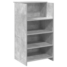 (concrete grey, 55 x 50 x 103.5 cm) vidaXL Reception Desk Smoked Oak 55x50x103.5 cm Engineered Wood