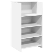 (white, 55 x 50 x 103.5 cm) vidaXL Reception Desk Smoked Oak 55x50x103.5 cm Engineered Wood