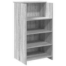 (grey sonoma, 55 x 50 x 103.5 cm) vidaXL Reception Desk Smoked Oak 55x50x103.5 cm Engineered Wood