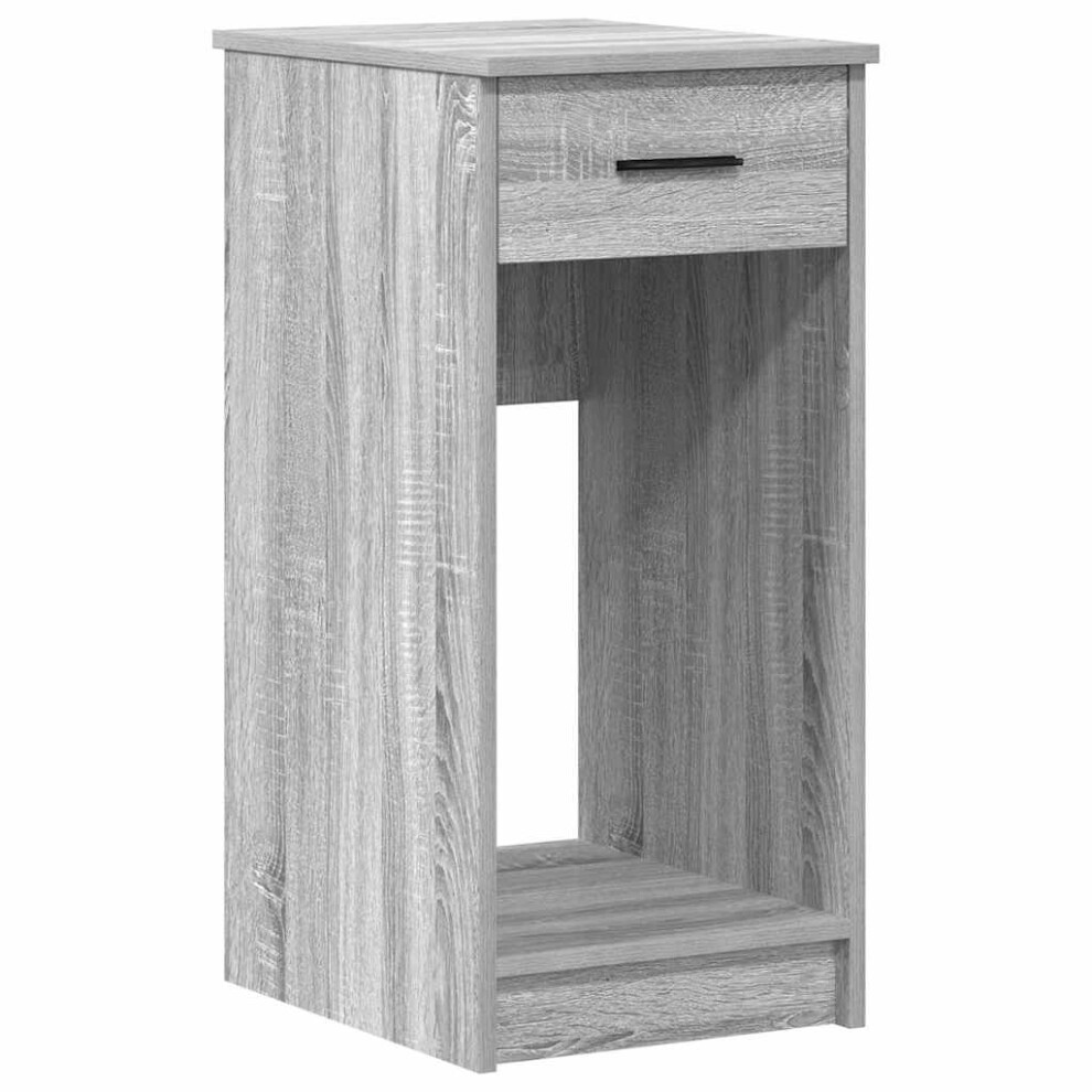 (grey sonoma) vidaXL Computer Tower Stand with Drawer Cpu Stand Cpu Holder PC Holder Desk