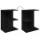 VidaXL (black, 2 pcs) vidaXL Bedside Tables Nightstand Bedroom Bed Table Side Table Engineered Wood 8
