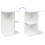 VidaXL (white, 2 pcs) vidaXL Bedside Tables Nightstand Bedroom Bed Table Side Table Engineered Wood 8