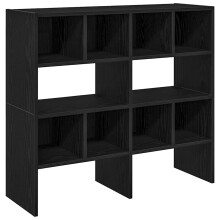 (black, 2 pcs) vidaXL Shoe Racks 2 pcs Stackable Brown Oak 89.5x30x40 cm shoe storage rack