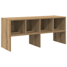 (artisan oak, 1 pcs) vidaXL Shoe Racks 2 pcs Stackable Brown Oak 89.5x30x40 cm shoe storage rack