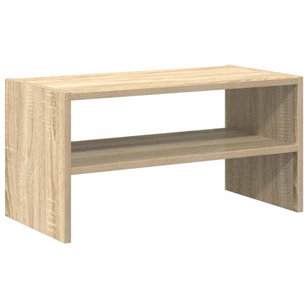 Vidaxl (Sonoma Oak, 1 Pcs) Shoe Racks Stackable Shoe Cabinet Shoe Storage Shelf Hallway Cupboard