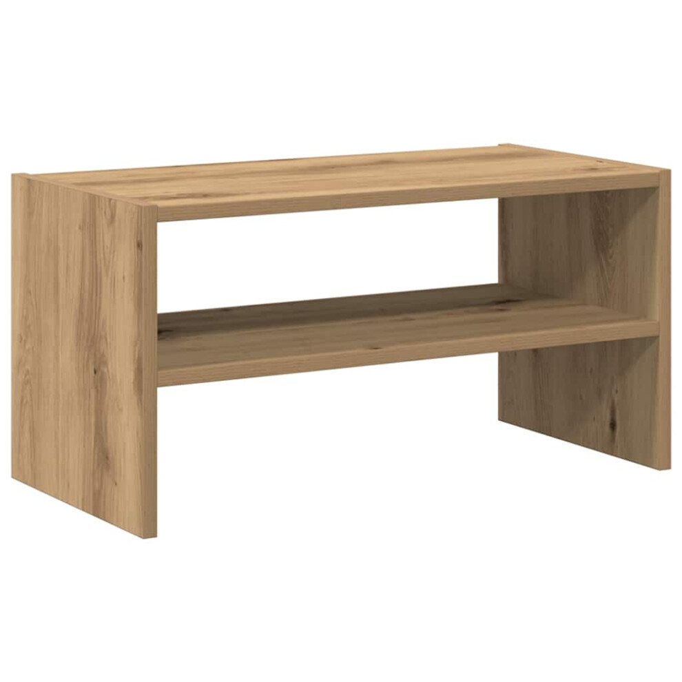 Vidaxl (Artisan Oak, 1 Pcs) Shoe Racks Stackable Shoe Cabinet Shoe Storage Shelf Hallway Cupboard