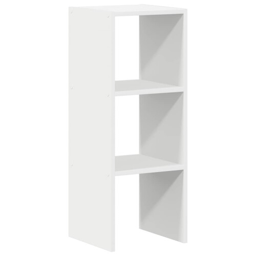 VidaXL (white, 1 pcs) vidaXL Bookcases Stackable Bookshelf Storage Shelf Book Stand Engineered Wood
